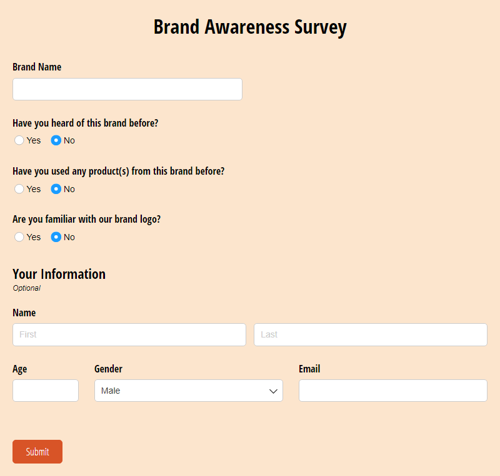 Brand Awareness Survey