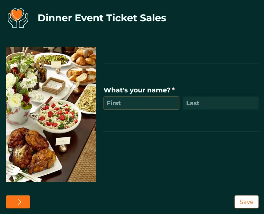 Graphic of a one-question-at-a-time, conversational form style.